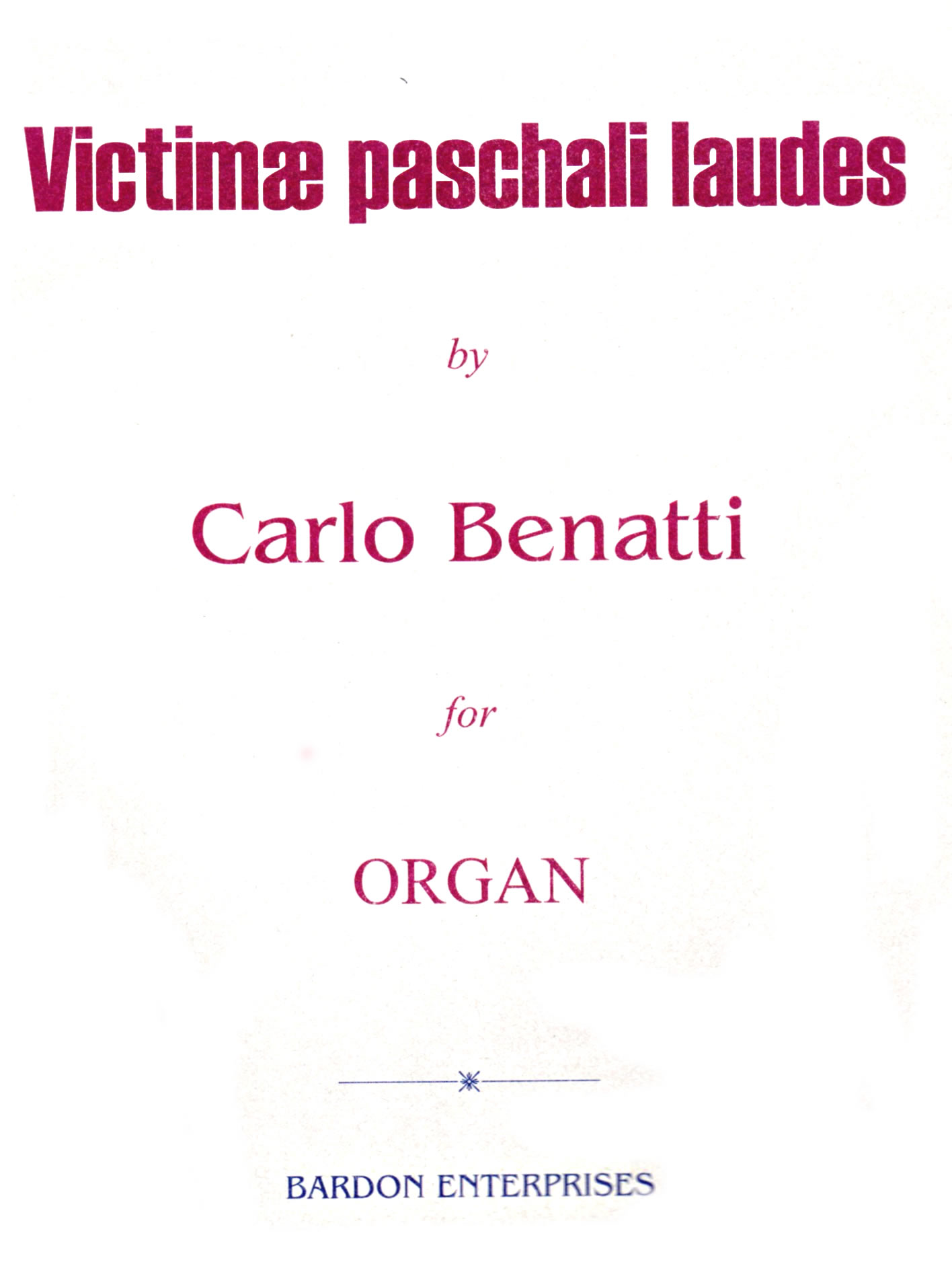 VICTIMAE PASCALI LAUDES