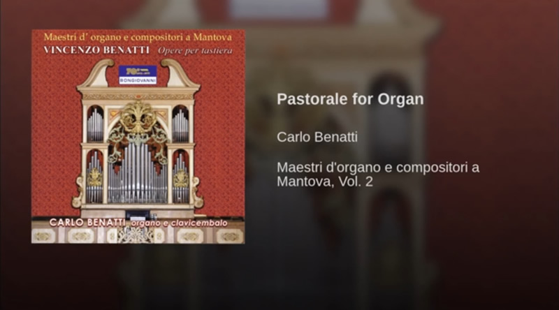 pastorale for organ